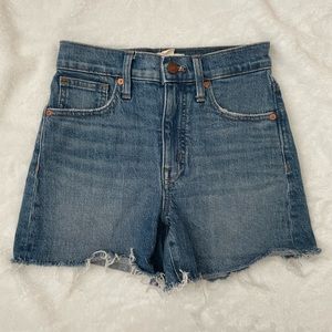 Madewell high-rise denim shorts NWOT